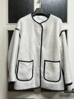 ジャーナルスタンダード　白　ボアジャケット　フリーサイズ