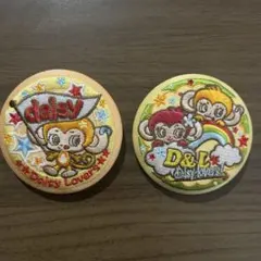 ナルミヤキャラクターズ 刺繍缶バッジビスケット ルッキー デイジーラヴァーズ