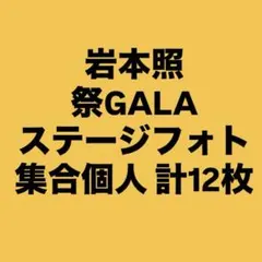 岩本照 SnowMan 祭GALA ステージフォト 公式写真 12枚まとめ売り