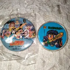 【昭和レトロ】ビックリマン 缶バッジ 2点セット　当時物