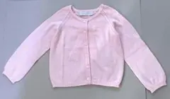 美品 タルティーヌエショコラ 綿 カーディガン ピンク M(80~90)