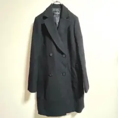 INDIVI レディースコート　カシミヤ混　黒　サイズ40