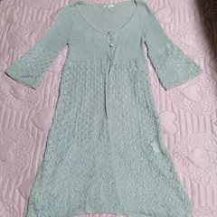 ❤️CINEMA CLUB シルバー ニットカ一ディガン L❤️