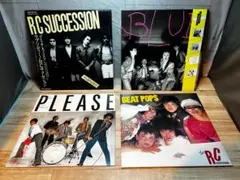LP/レコード 4枚 RCサクセション 帯付 ラプソディー・BLUE 他