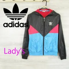 アディダス レディース＜フード付 ナイロンジャケット＞M1359s