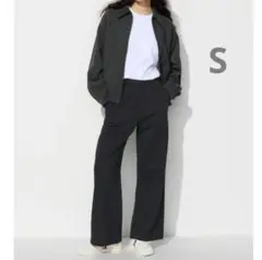 ★極美品★ ユニクロ UNIQLO ドライスウェット ワイドパンツ　S