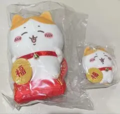 ちいかわ 招福！ハチワレ招き猫 ぬいぐるみ＆マスコット セット