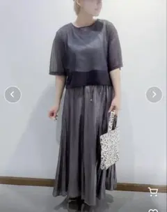 グローバルワークエアリーリラックスシャイニースカート