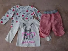 9月中値下げ☆Tシャツ2枚＆ズボン☆80㌢