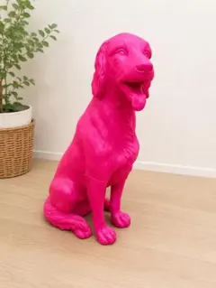 コリー 犬 置物 ピンク オブジェ | Mercari