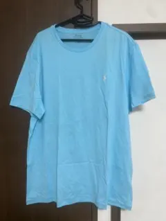 Ralph Lauren ポロ刺繍入り水色Tシャツ