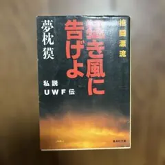 格闘漂流・猛き風に告げよ : 私説UWF伝
