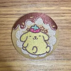 ポムポムプリン 刺繍缶バッジ