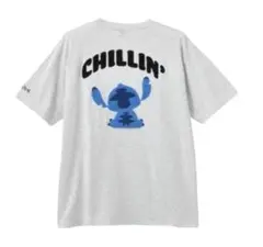 4L　Stitch　スティッチ　ディズニー 後ろ姿　サガラ刺繍 Tシャツ