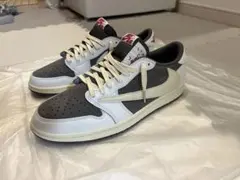 極美品 トラヴィス・スコット × ナイキ AJ1 ロー リバースモカ 28