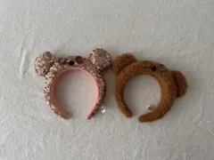 クマ耳カチューシャ2点セット