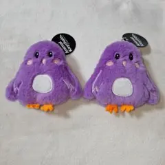 マスコット キーチェーン ひよこ パープル 2個セット プライズ品