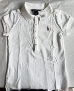 Ralph Lauren ポロシャツ ホワイト　S（7）