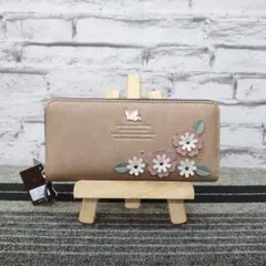 華順 ✴︎赤い革の長財布 財布 長財布 メンズ レディース ちょっといい 本革 ラウンドファスナー