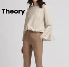 新品タグ付　Theory セオリー ソフトクレープ ブラウス カットソー白 新品タグ付 Theory セオリー ソフトクレープ ブラウス カットソー白