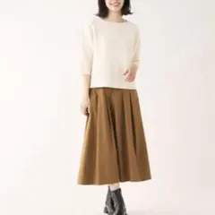 【週末セール】ケユカ ガーター７分袖ニット