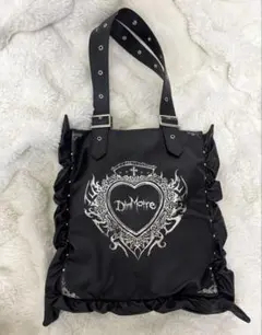 DimMoire フリルトートバッグ black