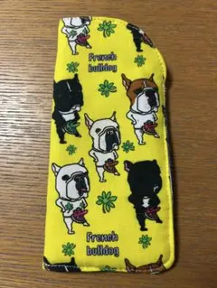 フレンチブルドッグ ☆メガネケース☆黄
