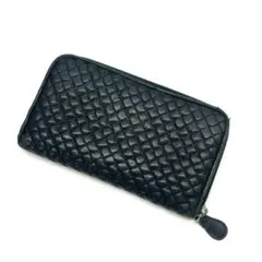 Y605-14　BOTTEGA VENETA イントレ ラウンドファスナー 財布