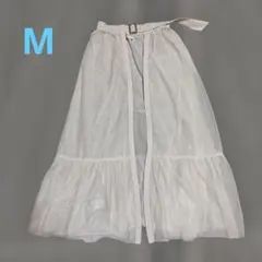 rienda チュールスカート　ベルト付き　M