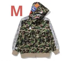 BAPE X ADIDAS CAMO SHARK FULL ZIP HOODIE