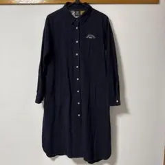 クリフメイヤー★シャツワンピース★紺色★Mサイズ