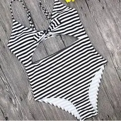 ボーダーワンピ 水着 最終価格！