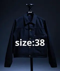 Schott × Lee COWBOY BLACK DENIM JACKET