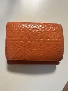 訳アリ】LOEWE ロエベ 三つ折り財布 バーガンディ - メルカリ