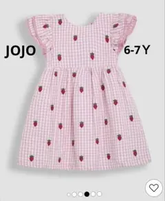 新品　未使用JOJO ストロベリー柄 半袖ワンピース