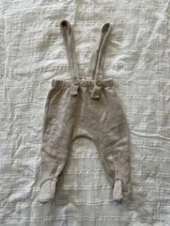 1+ in the family ベージュ サスペンダーパンツ 6m