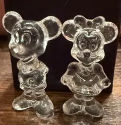 ミッキー＆ミニー クリスタルフィギュアセット