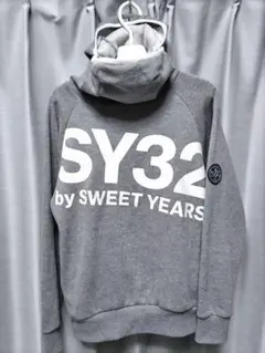 SY32 ストレッチ　プルオーバー　パーカー　グレー　バラクラバ