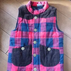 GOLDEN EAGLE チェック柄ベスト 110