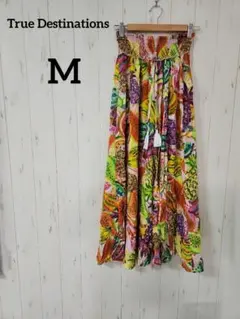 True Destinations【M】フルーツ柄サルエルパンツ❣️リゾート気分