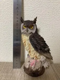 フクロウの置物 4体セット 約18cm