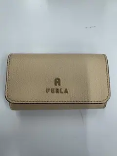 FURLA フルラ キーケース 4連 ベージュ レザー ゴールド金具