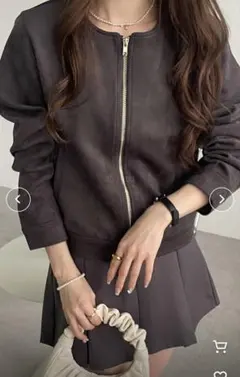 スエード ブルゾン