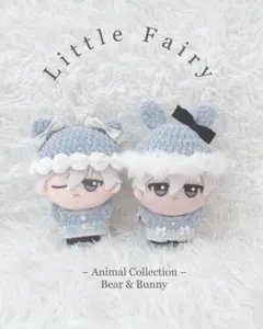 ちびぐるみ　ねこ耳帽子　ニット帽　ニット ハンドメイド　ぬい服　ぬい帽子