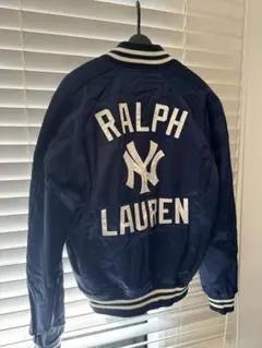 【美品】Ralph Lauren スタジャン　ネイビー New York刺繍 美品】Ralph Lauren スタジャン ネイビー New York刺繍 POLO