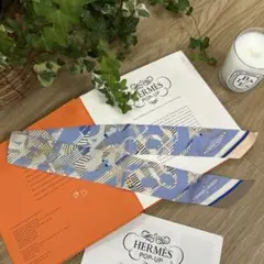 HERMES エルメスツイリー【不死鳥の神話】スカーフヘアバンドリボン