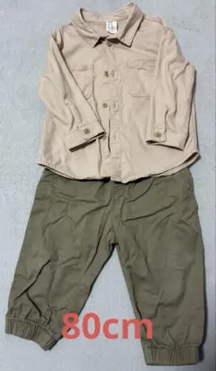 H&M シャツ パンツ セットアップ