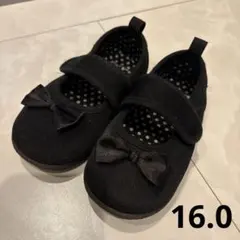 ブラックリボン付きフォーマルシューズ　16.0