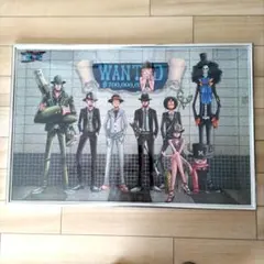 ワンピース ジグソーパズル Wanted　完成品　シルバーフレーム付