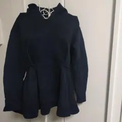 LANVIN♥綿 分厚目フレアシルエット パーカー